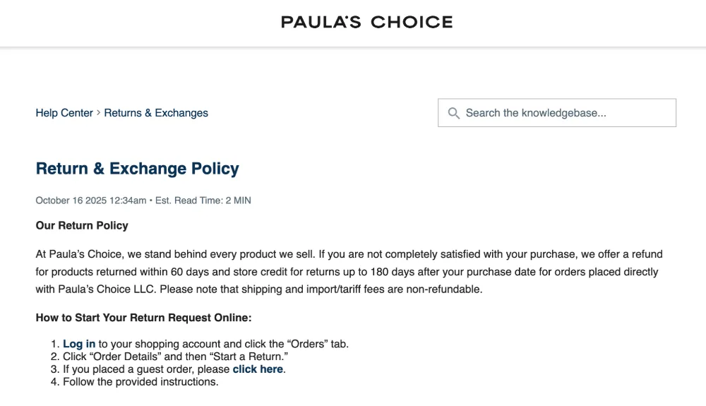 4. Do Not Complicate Refunds:Returns