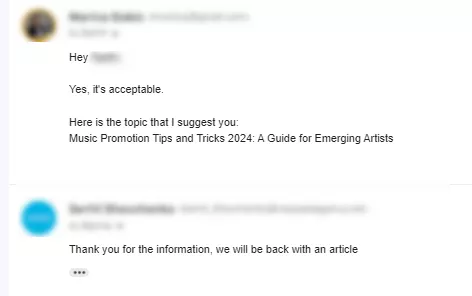 Before writing the material, check with the site about its requirements and recommendations for the future article