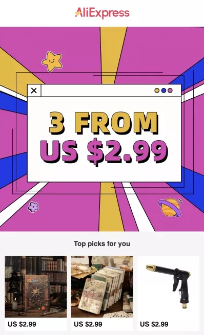 Marketing emails