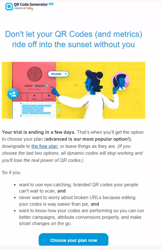 Subscription renewal emails