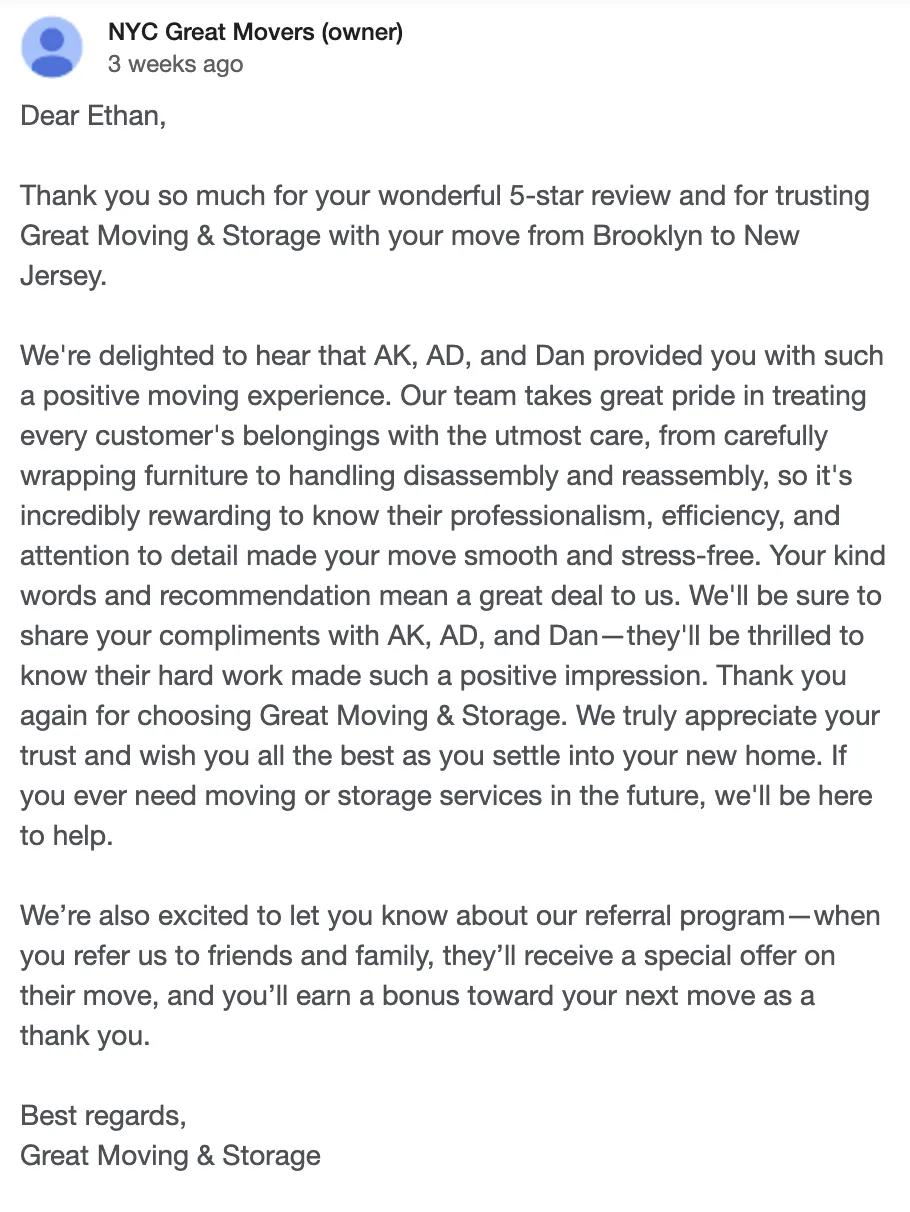 customer reviews