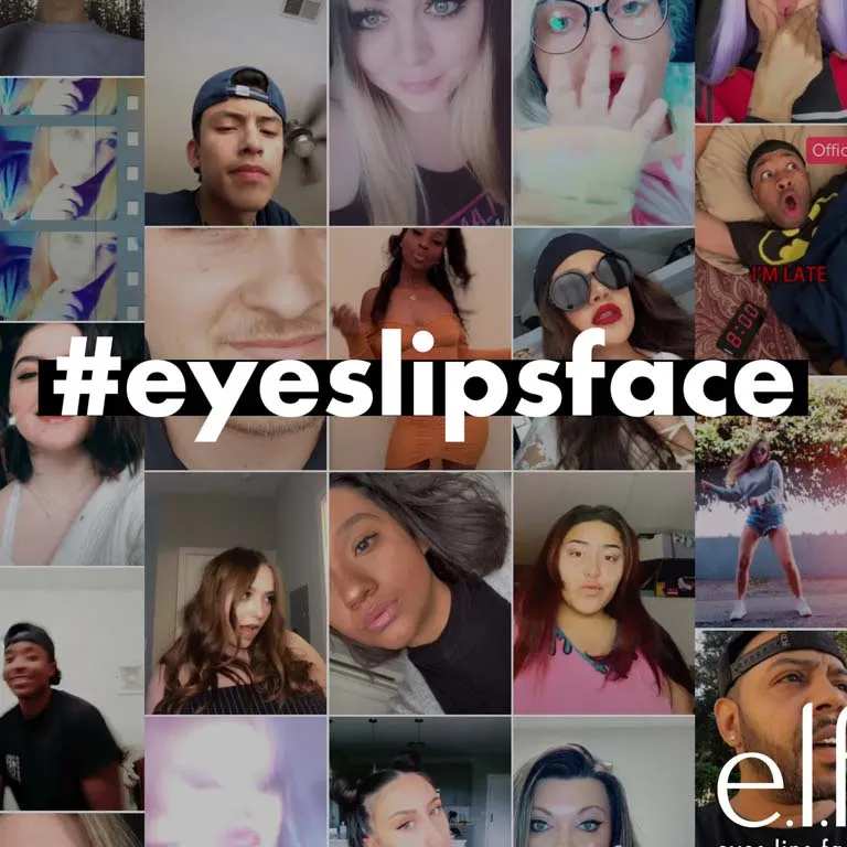 E.l.f.’s #eyeslipsface TikTok challenge