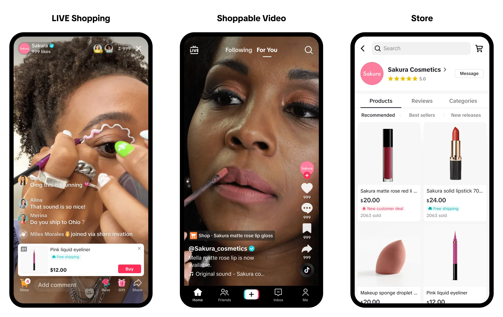 TikTok Shopping interface
