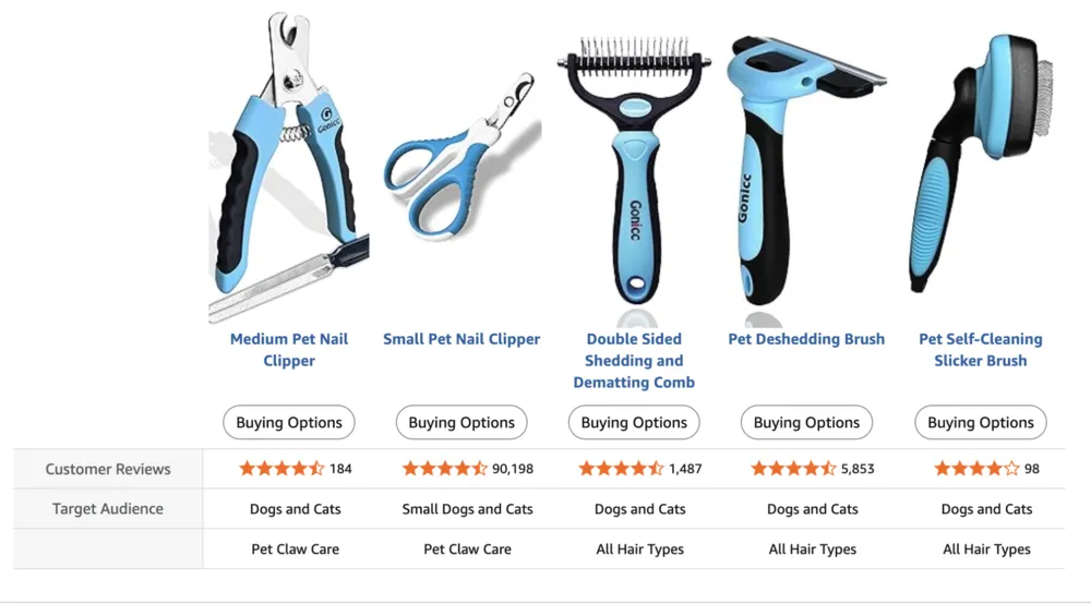Grooming Tools