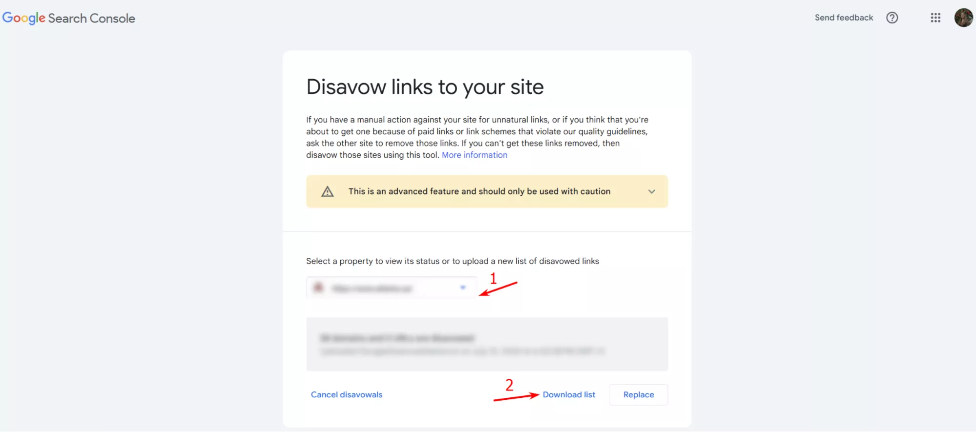 Use the Disavow Links tool to reject links from unwanted domains