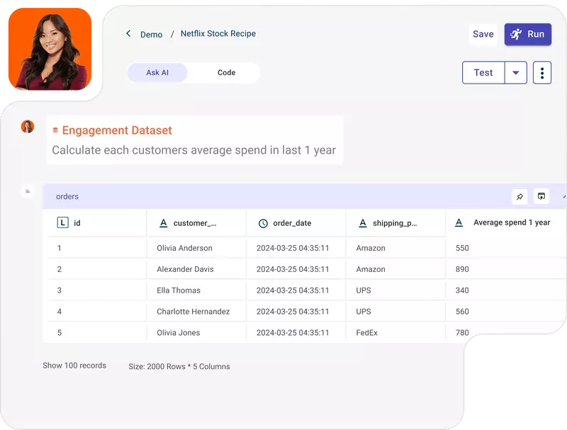 RapidCanvas Interface