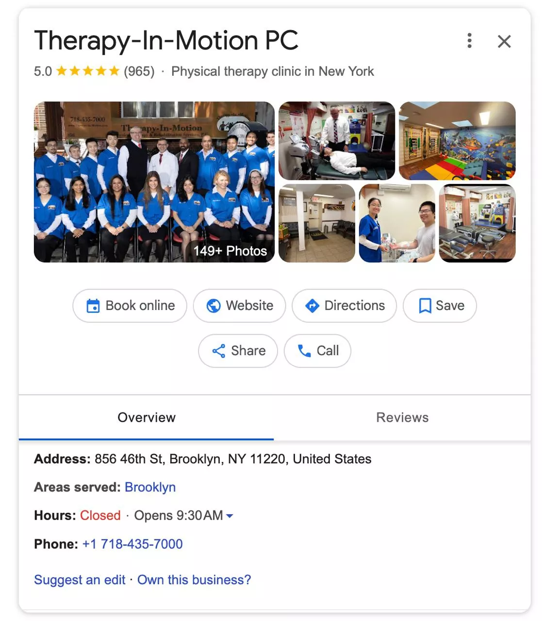 local seo optimization for a clinic