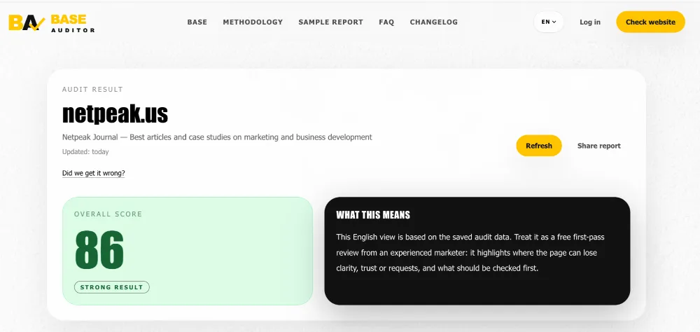 SaaS by the Weekend: The BASE AUDITOR Case5