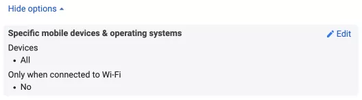 The first one is for mobile devices and operating systems.