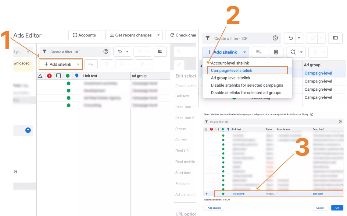 Find and select the extension you created