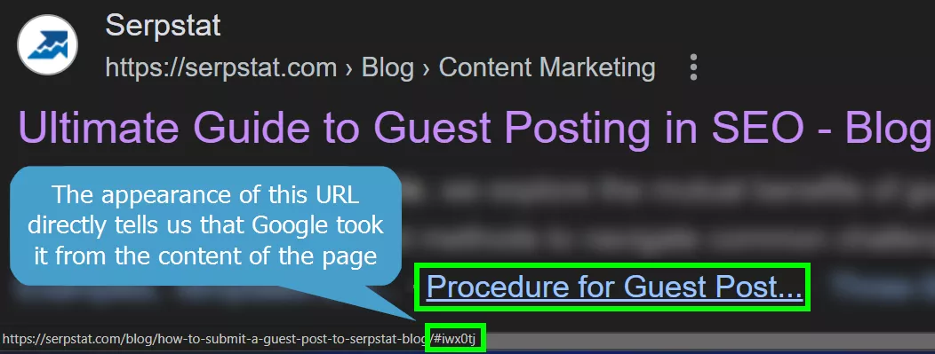 These sitelinks in Google search provide direct links to different sections of a single page, allowing users to &ldquo;jump&rdquo; to the part of the content that is most relevant to their query