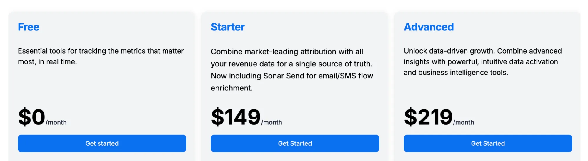 Pricing of Moby AI