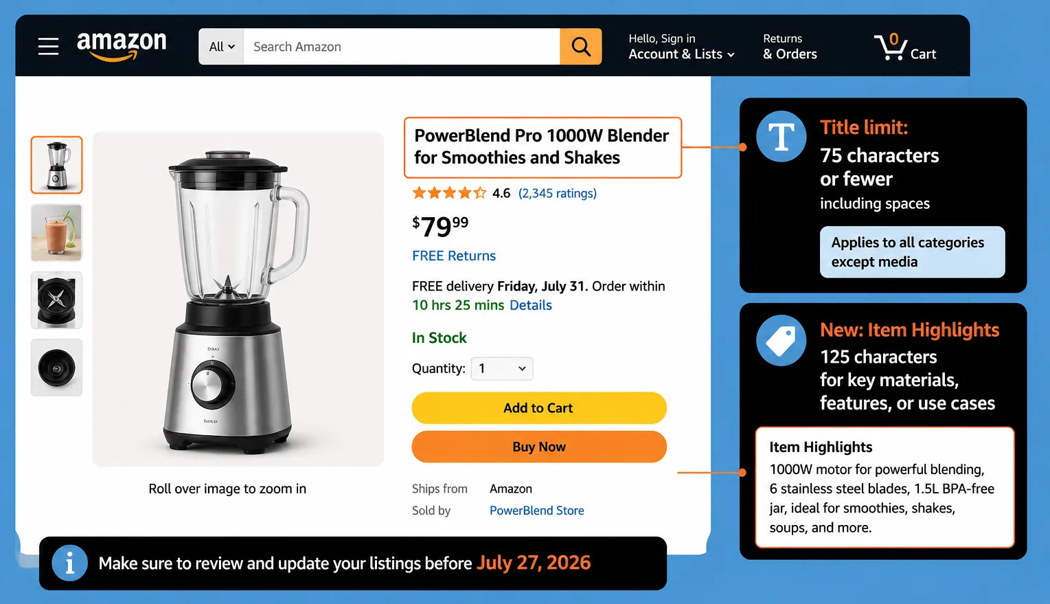 What Is Amazon's New 75-Character Title Rule?